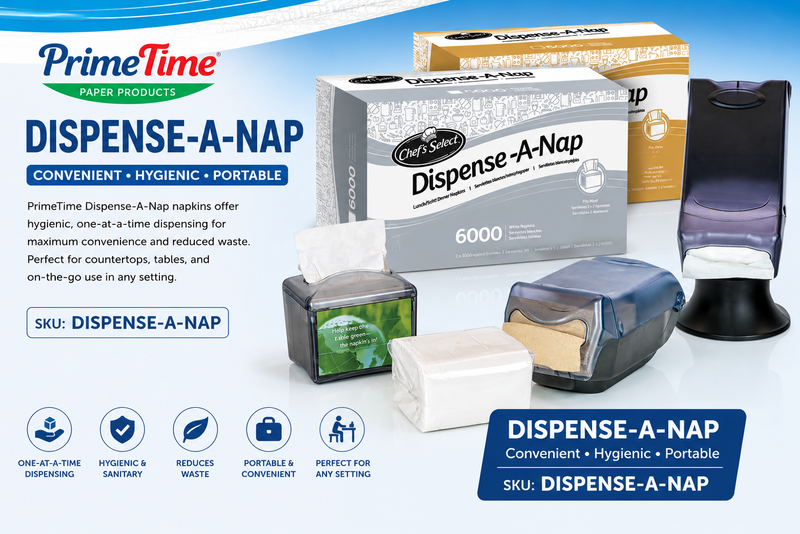 Dispense-A-Nap Interfolded Dispenser Napkins