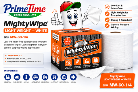 MightyWipe Light Weight — White