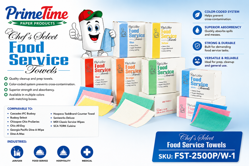 Chef's Select Food Service Towels