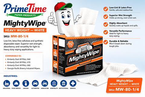 MightyWipe Heavy Weight — White , Blue, Red